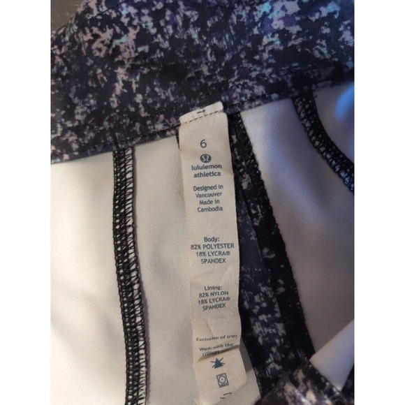 Lululemon 6 Forme Warm Up Jacket Rocky Road Black Mint Purple Full Zip Pockets - Picture 7 of 7